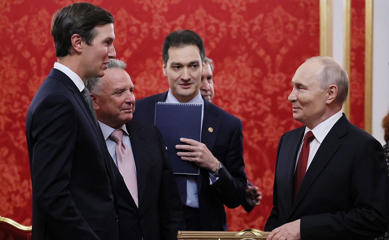 File photo: File photo of Russian President Vladimir Putin meeting with Steve Witkoff and Jared Kushner. Illustrative context; not a photograph of the reported event.